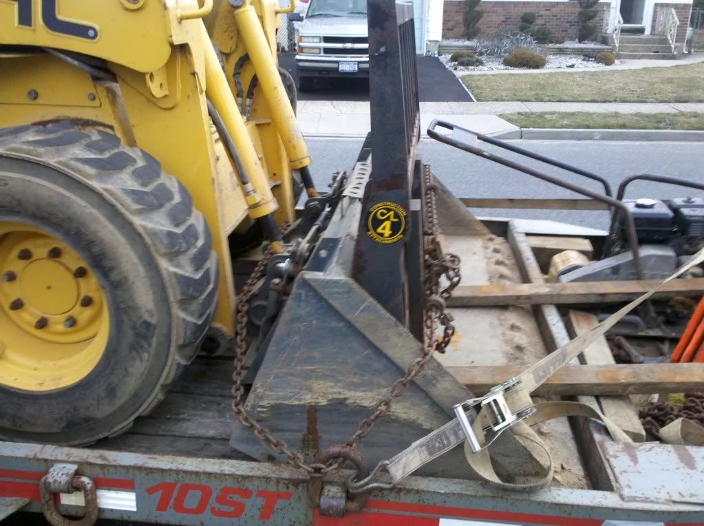 How to strap a skid steer Page 2 Snow Plowing Forum